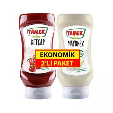 Tamek Ketçap 350 Gr Mayonez 325 Gr 2 li Set Marketpaketi