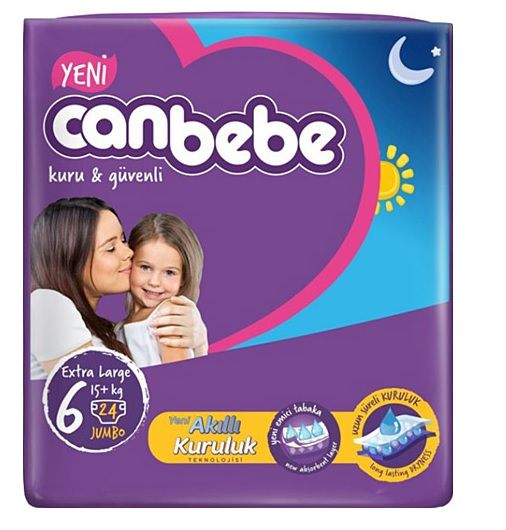 Canbebe Avantaj Bebek Bezi Extra Large No6 15+ kg 24 Adet Marketpaketi