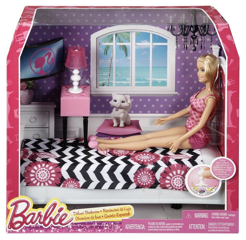 Barbie Yatak Odası Oyun Seti Marketpaketi