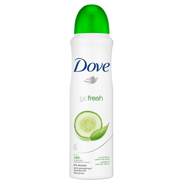 Dove Go Fresh Deodorant Salatalık Yeşil Çay Sprey 150 ml Marketpaketi