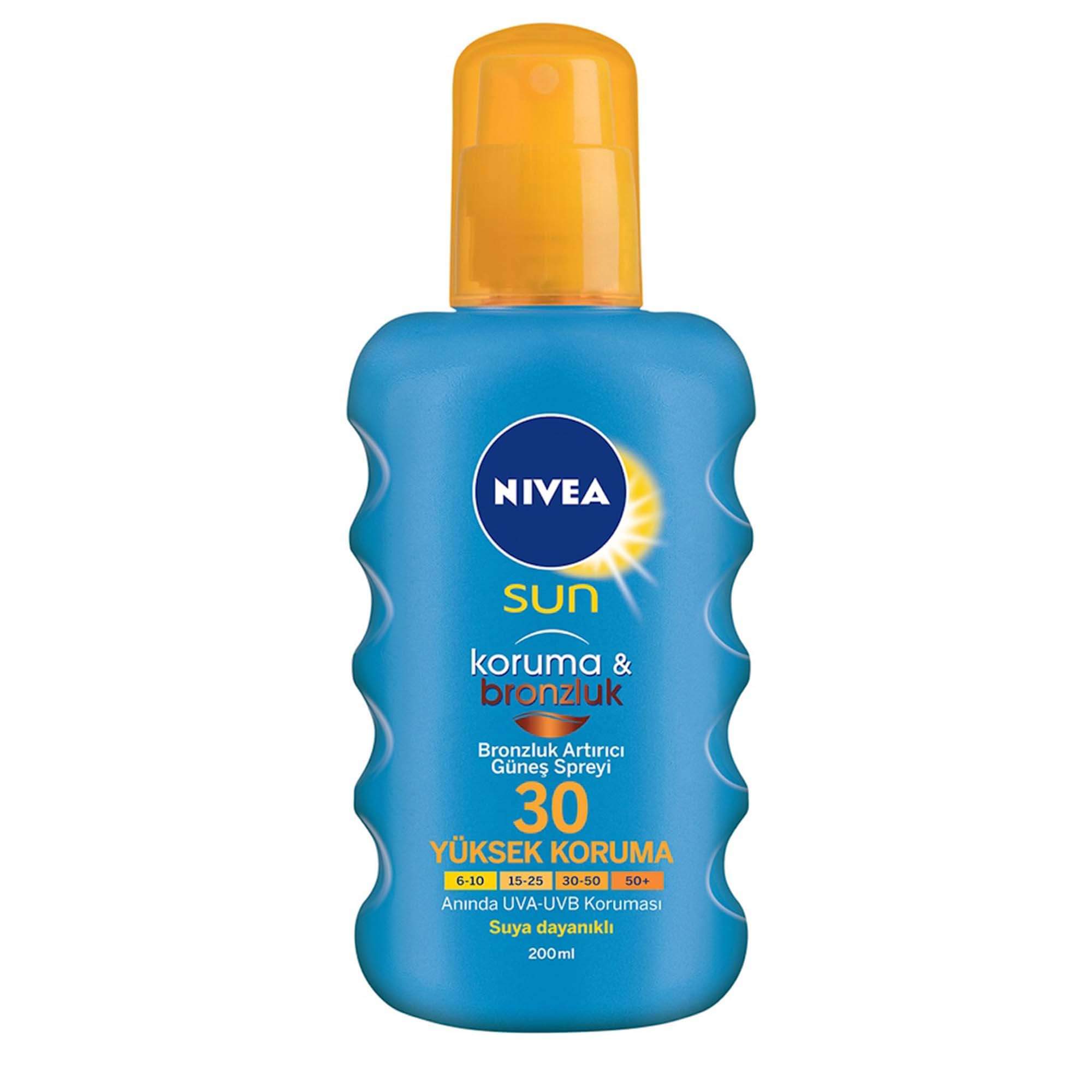 Nivea Sun Protect Bronze Spf 30 200 Ml Sprey Güneş Losyonu Marketpaketi