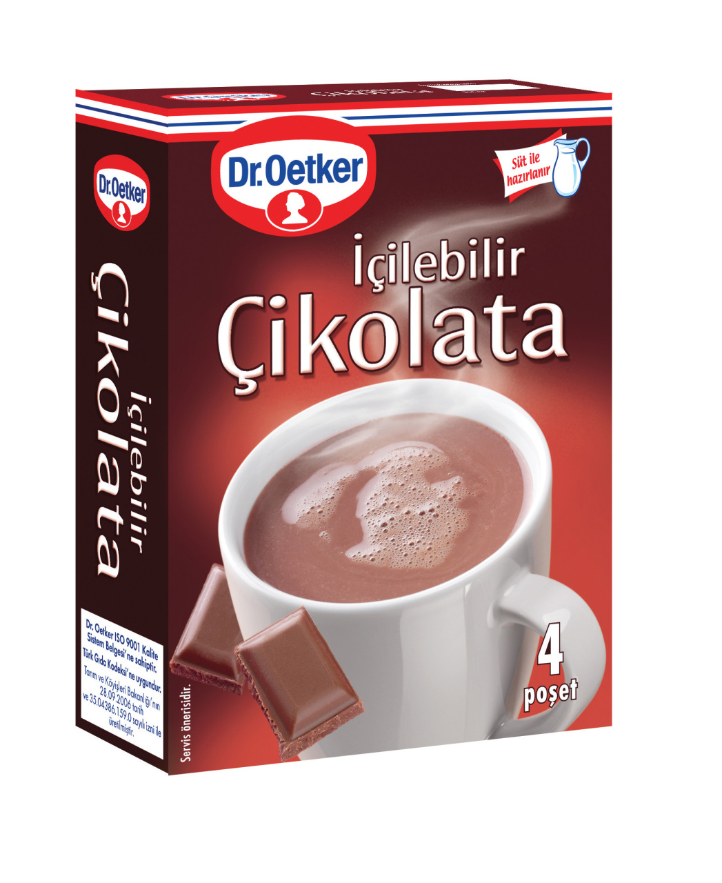 Dr.Oetker İçilebilir Sıcak Çikolata 112 gr Marketpaketi