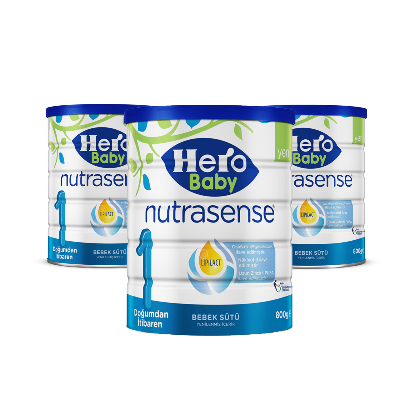 Hero Baby Nutrasense 1 Bebek Sütü 800 gr x 3 Adet Marketpaketi