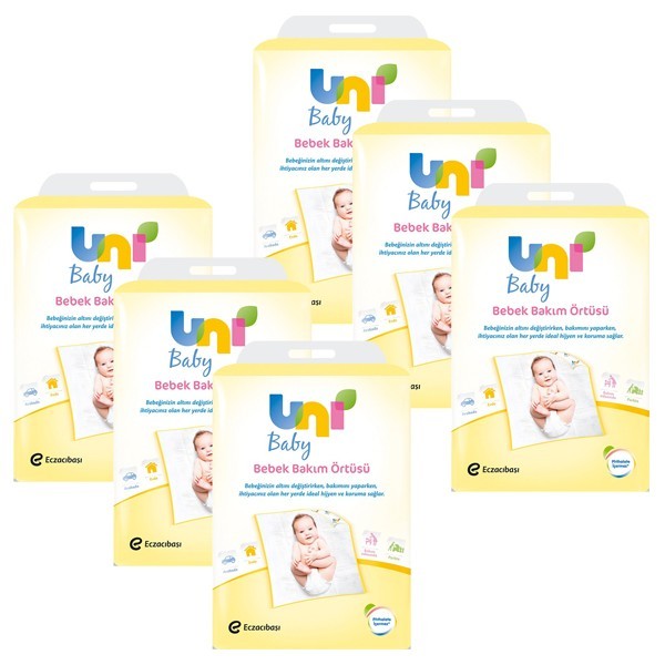 Uni Baby Bebek Bakım Örtüsü 60 Adet Marketpaketi