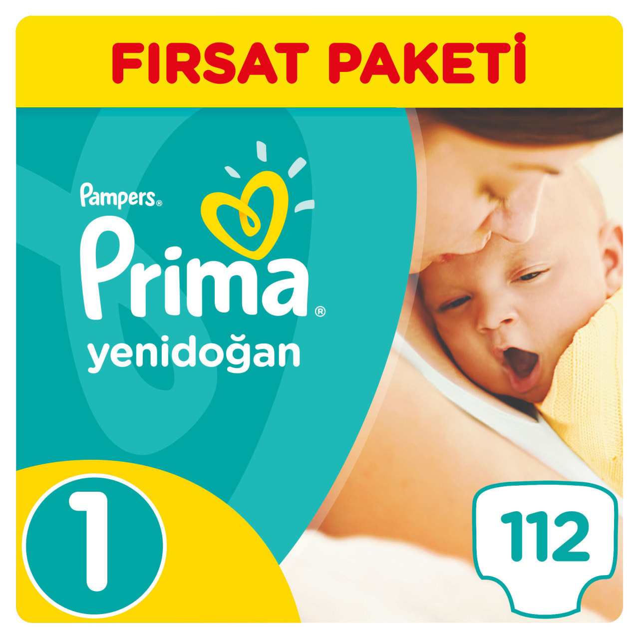 İçtenlikle Anzai Başlangıç ​​noktası  Prima Bebek Bezi Yenidoğan Aktif Bebek Fırsat Paketi 1 Beden 112 Adet -  Marketpaketi