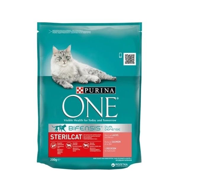Purina One Kısırlaştırılmış Somonlu Kedi Maması 200 Gr Marketpaketi