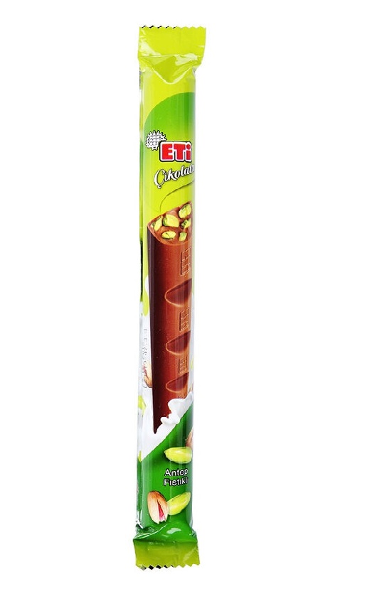 Eti Antep Fıstıklı Uzun Çikolata 34 Gr Marketpaketi