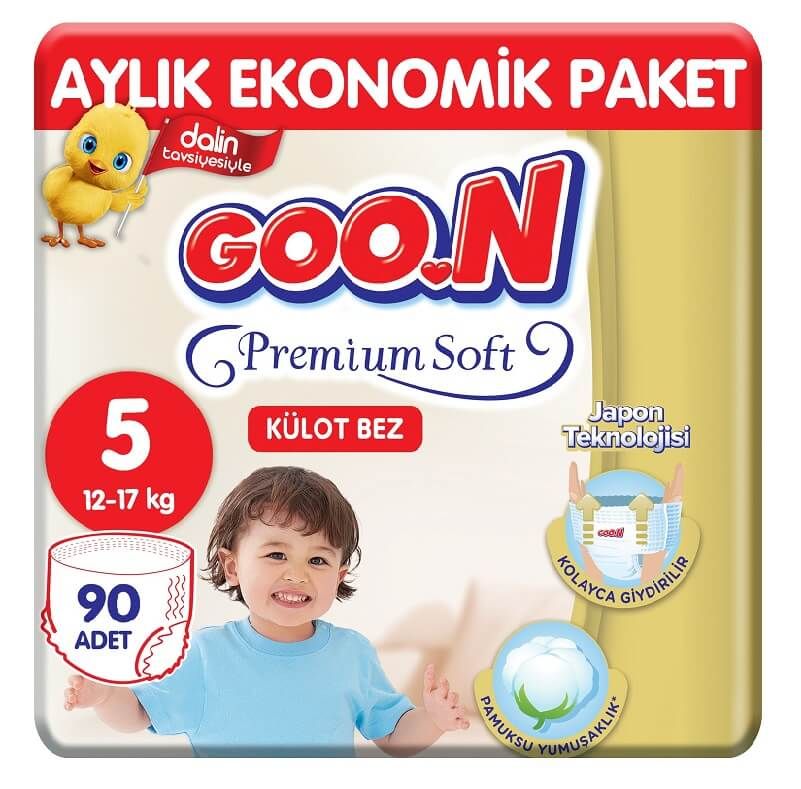 Goon Premium Külot Bebek Bezi 5 Beden 90 Adet Marketpaketi