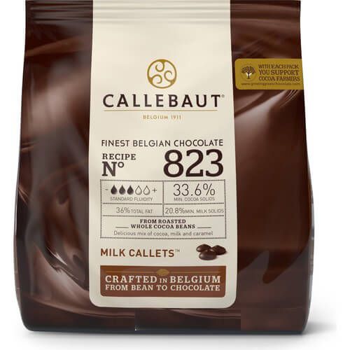 Callebaut 823 Sütlü Küvertür Damla Çikolata 1 Kg Marketpaketi