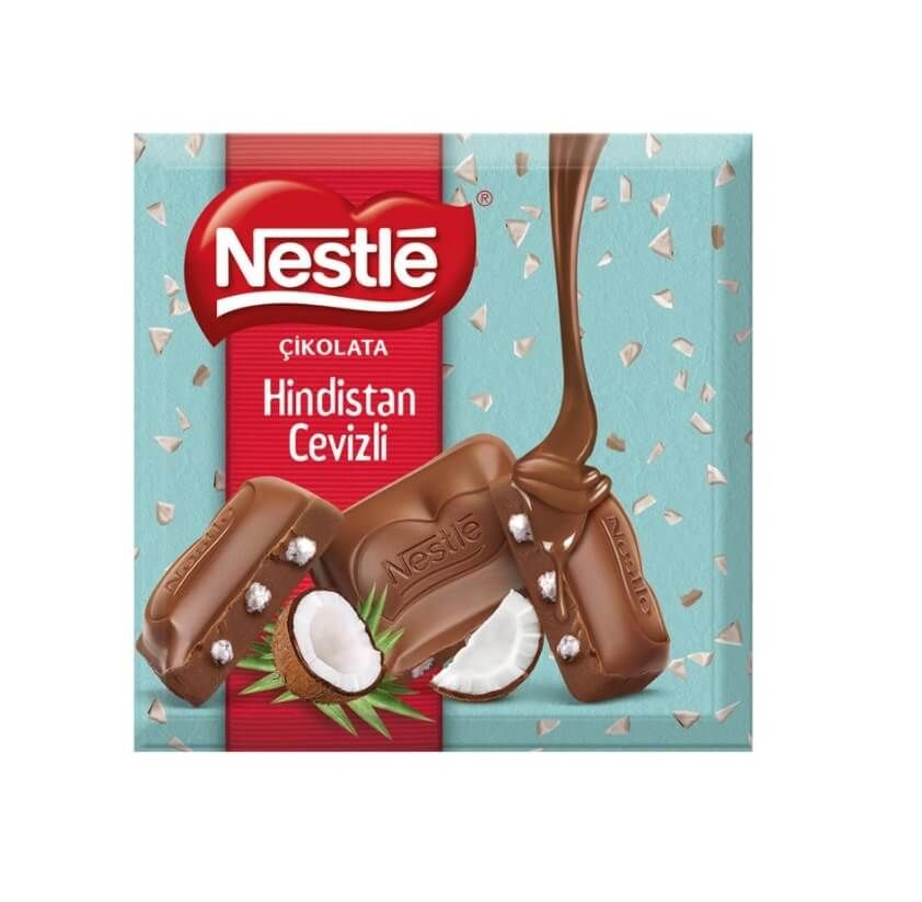 Nestle Hindistan Cevizli Kare Çikolata 60 Gr Marketpaketi