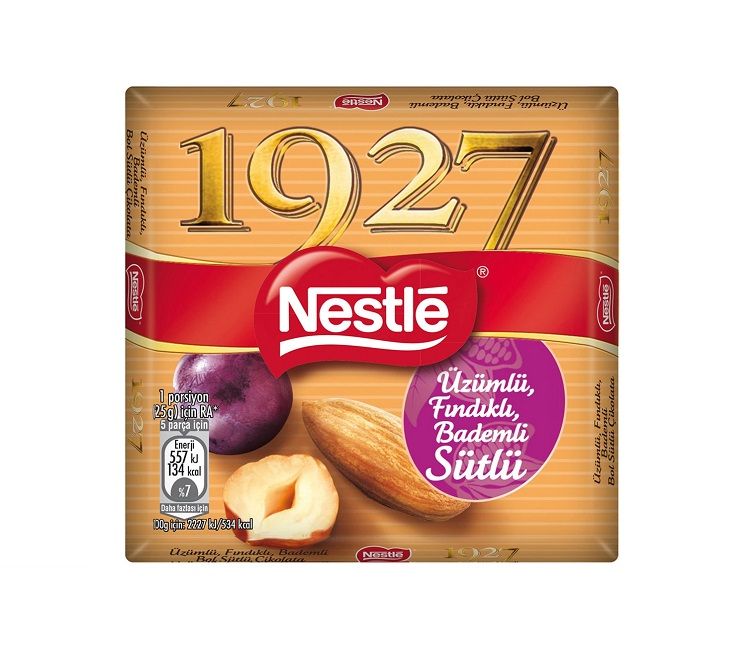 Nestle 1927 Üzümlü Fındıklı Bademli Sütlü 65 Gr Marketpaketi