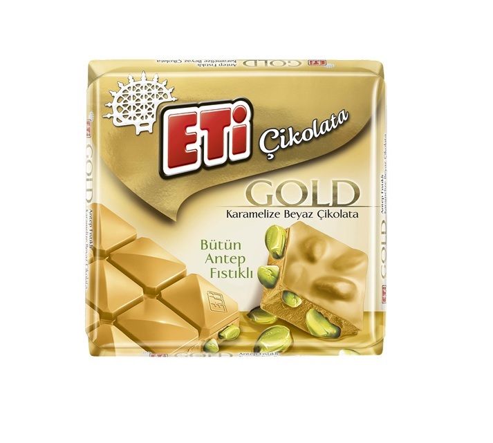 Eti Çikolata Gold Antep Fıstıklı 60 Gr Marketpaketi