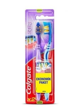 Colgate ZigZag Fiş Fırçası Orta 1+1 