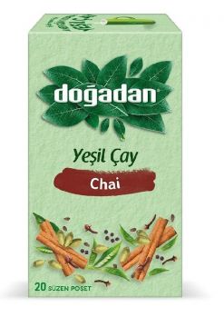 Doğadan Yeşil Çay Chai 20 Adet 34 Gr