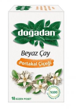 Doğadan Bitki Beyaz Çay Portakal Çiçeği 18 Adet