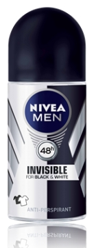 Nivea Men Roll On Invisible Black and White 50 Ml