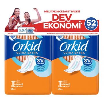 Orkid Ultra Extra Normal Cesaret Paketi 52 Adet Ped