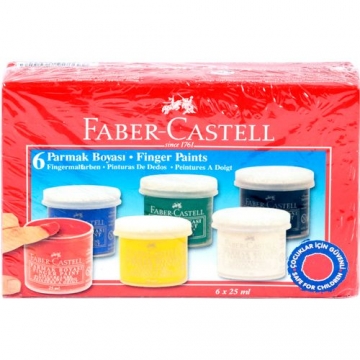 Faber-Castell Parmak Boyası 25 Ml x 6 Renk