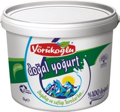 Yörükoğlu Yoğurt Yarım Yağlı 5 Kg