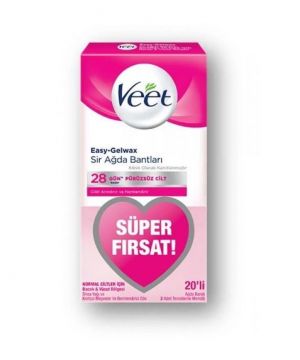 Veet Sir Ağda Bandı Normal Ciltler 20 Li