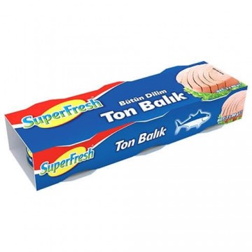 Superfresh Ton Balık Bütün Dilimli 3 x 75 Gr