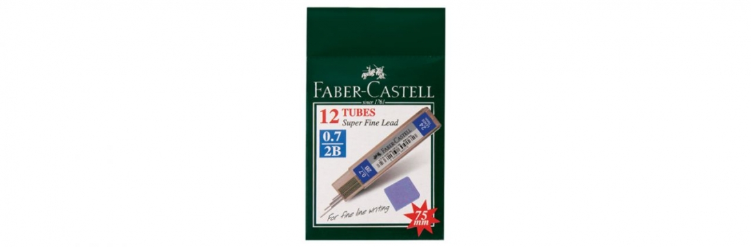 Faber-Castell Super Fine Min Kalem Uçu Siyah 0.7 mm 2B	x 12 Adet