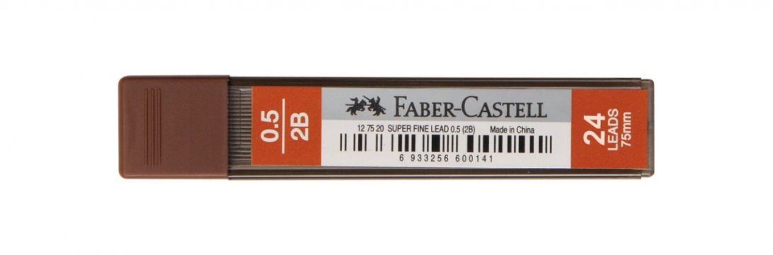 Faber-Castell Super Fine Min Kalem Uçu Siyah 0.5 mm 2B	