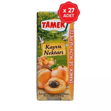 Tamek Kayısı Nektarı 200 Ml x 27 Adet