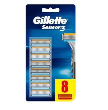 Gillette Sensor 3 Tıraş Bıçağı Yedek 8 Adet