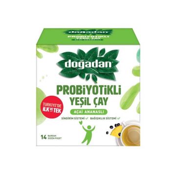 Doğadan Probiyotikli Yeşil Çay 14 Adet