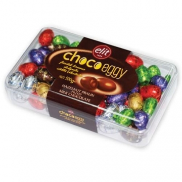 Elit Çikolata Chocoeggy Fındık Krema Dolgulu Sütlü Çikolata 500 gr