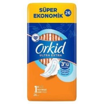 Orkid Platinum Hijyenik Ped Normal Süper Ekonomik Paket 26 Lı