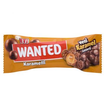 Eti Wanted Çikolata Kaplı Karamelli Bar 22 G