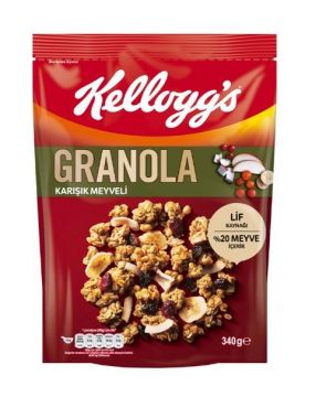 Kellogg's Granola Karışık Meyveli 340 Gr