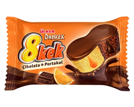 Ülker Dankek 8Kek Çikolata + Portakal 55 Gr