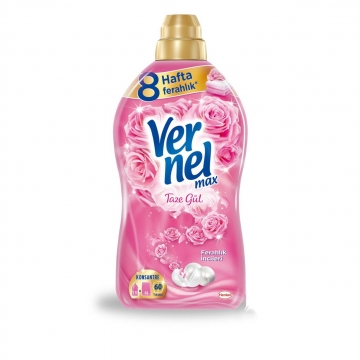 Vernel Max Yumuşatıcı Taze Gül 1440 Ml