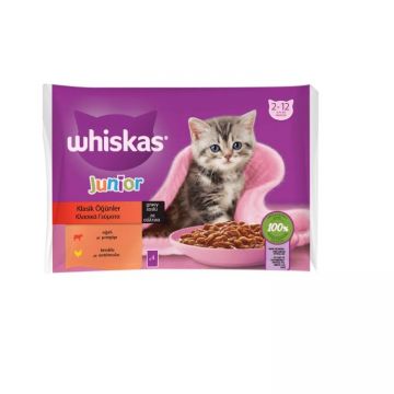 Whiskas Yavru Kedi Yaş Maması 4x85 Gr