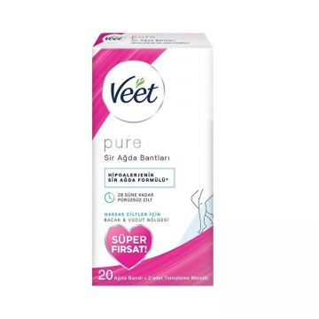 Veet Pure Ağda Bandı Süper Fırsat 20 Adet