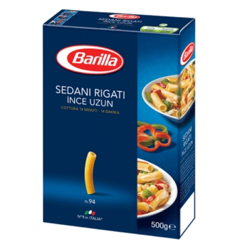 Barilla Sedani Rigati İnce Uzun Makarna 500 Gr