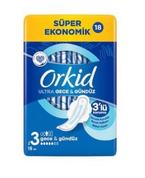 Orkid Ultra Extra Gece 18 Adet