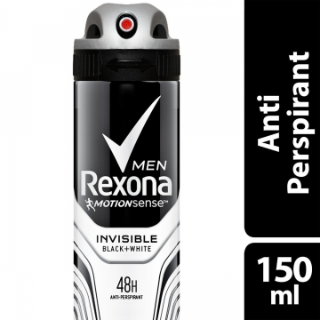 Rexona Men Deo Sprey Invisible Black + White 150 Ml