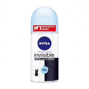 Nivea Invisible For Black & White Roll-on Pure 50 Ml