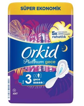 Orkid Platinum Ultra Gece Ped 16 Adet