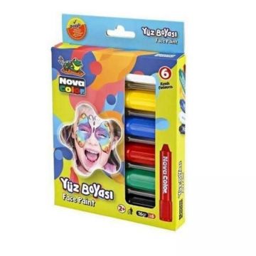 Nova Color NC-212 Yüz Boyası 6 Adet