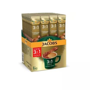 Jacobs Gold 3 ü 1 Arada Yumuşak Kahve 18 Gr x 40 Adet