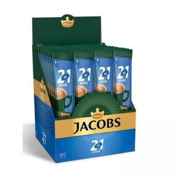 Jacobs Original 2 si 1 Arada Şekersiz 14 gr x 40 Adet