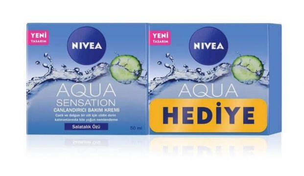 Nivea Aqua Sensation Özel Fırsat Canlandırıcı Bakım Kremi 50 Ml + 50 Ml