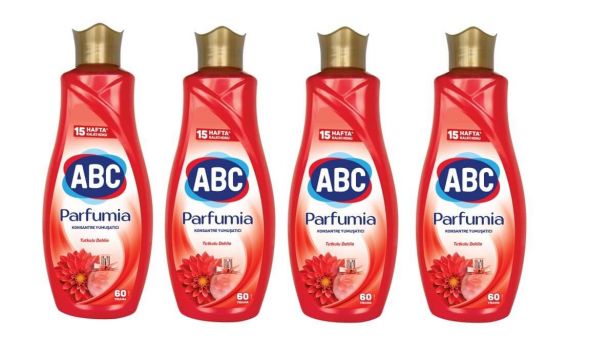 ABC Parfumia Tutkulu Dahlia Konsantre Yumuşatıcı 60 Yıkama 1440 ml x 4 Adet