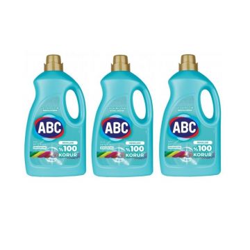 ABC Renklilere Özel Sıvı Çamaşır Deterjanı 50 Yıkama 2.7 Lt x 3 Adet