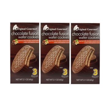 Original Gourmet Fusion Crunch Sütlü Gofret 60 Gr x 3 Adet 